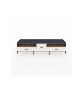 Hyperion TV Ünitesi 2 Raflı 3 Çekmeceli  220x44x51 Antrasit-Çam/Aytaşı