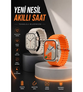 Akıllı Saat Bluetooth Bağlantılı Uyku ve Sağlık Takibi
