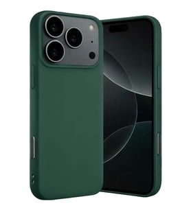 Newface Apple iPhone 17 Pro Max Nano içi Kadife Silikon - Koyu Yeşil