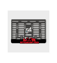 LOOK BUT PLEASE DON'T TOUCH 3D KABARTMALI PLEKSİ MOTOR PLAKALIĞI