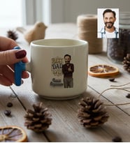 Kişiye Özel Karikatürlü Best Dad Ever Babaya Hediye T Kupa Babalar Günü Hediyesi