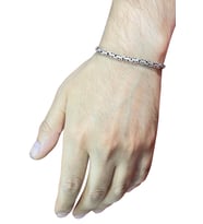 ENCİLİ SİLVER 925 Ayar Gümüş Kral Zinciri Oval Bileklik