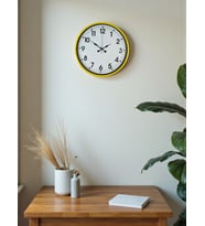 MCG  36 Cm Standart Sarı Duvar Saati