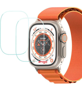 Apple Watch Ultra 49MM Ekran Koruyucu Flexible Esnek Cam 2 Adet (Renksiz)