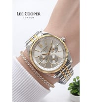 Lee Cooper Çelik Kordonlu İç Fonksiyonları Aktif 2 Yıl Garantili Kadın Kol Saati BFF.08328.230