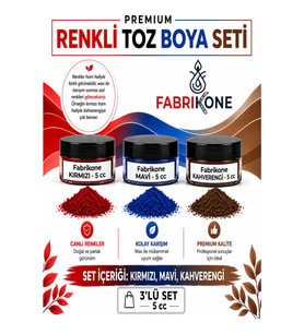 3'lü Set Premium Parafin Soya Wax Toz Mum Boyası Hobi Seti - 5 cc (Kırmızı, Mavi, Kahverengi) BKFAB3KMKH5G
