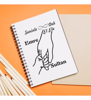 Sonsuza Dek El Ele Tasarımlı Defter Kişiye Özel