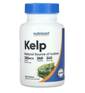Nutricost Kelp 325mcg of Iodine, 240 Tablet (ÖSG ÖZEL SPORCU GIDALARI).34.