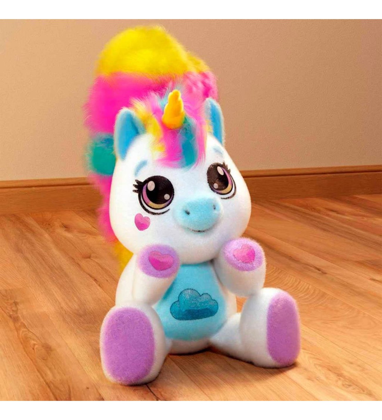 Furry Tails Lily Sesli ve Işıklı Unicorn Peluş FURR001