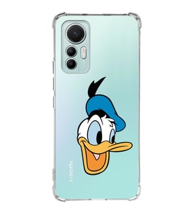 Xiaomi Mi 12 Lite Uyumlu Köşe Korumalı Antişok Kapak Donald Duck Tasarımlı Şeffaf Silikon Kılıf