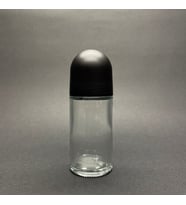 50 cc Roll-on Cam  Şişe - Şeffaf - 50 ml Cam Deodorant Şişesi  x 3 Adet (Boş)