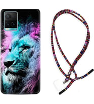 Vivo Y11S Y21S Y20 Y20S Y70 Kılıf Boyun Asklı Rasta Silikon Pink Blue Leon 1603