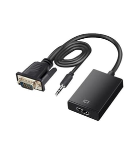 Fully G-537K VGA To HDMI Çevirici Adaptör 3.5 Mm Ses Girişli