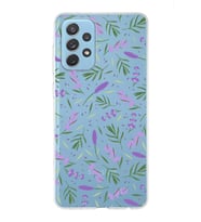 PrintiFy Samsung Galaxy A72 ile Uyumlu 1mm Slim Fit Water Color 3 Baskılı Şeffaf  Kılıf