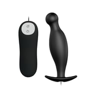 River World Siyahi A nal Plug Kumandalı ve 12 Titreşimli Vibratör Stimülatör