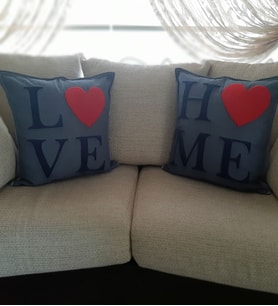 Mi-Knitting, Kalpli Home&Love Kırlent Seti, Elişi Kırlentler, Punch Nakışı Kırlent Seti, Dekoratif Kırlentler, Tasarım Kırlent, Panç
