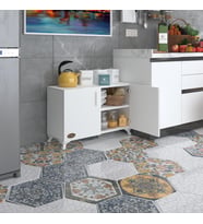 Kenzlife 2 kapılı dolap rabia 048*070*032 byz kapaklı ayaklı banyo mutfak ofis kitaplık ayakkabılık kiler