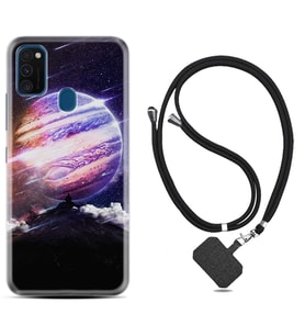 Samsung M21 M22 M23 M30 M31S M32 Kılıf Boyun Askılı Silikon Super Planet 1797