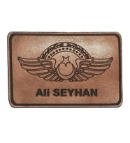 KOMUTAN PİLOT DERİ UÇUŞ BRÖVESİ İSİMLİK 