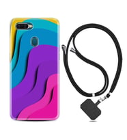Oppo A5S A15 A16 A54 A55 A73 A74 Kılıf Boyun Askılı Silikon Renk Cümbüşü 1631