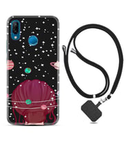 Huawei P20 Lite Mate 10 20 Lite Pro P40 Lite KılıfBoyun Askılı Silikon Space Woman 1311