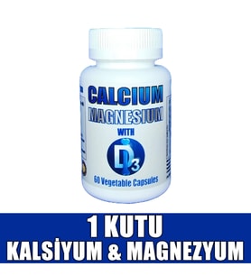 Kalsiyum Magnezyum Vitamin D3 60 Kapsül (1 KUTU)