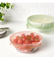 ÖVERMATT yiyecek koruyucu, pembe-yeşil pembe-yeşil
