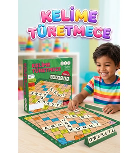 Kelime Türetmece Kutu Oyunu Zekanı Konuştur, Kelimeleri Yarıştır! (Çok Renkli)