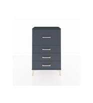 Arges Komodin 4 Çekmeceli 60x30x96 Antrasit-Antrasit