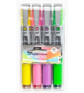 Serve Likit Pastel 4 Renk Fosforlu Kalem Model 2