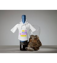 BK Gift Fcuk Tasarımlı Mini Beyaz İçki Şişesi Tişörtü , Viski, Şarap, Votka, Rakı Şişesi Tişörtü-3