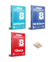 LGS 8. Sınıf Benim Hocam Matematik Fen ve Türkçe Soru Bankam 3lü Set + Telefon Standı