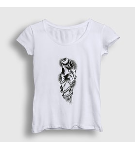 Presmono Kadın Beyaz Eye Keeper T-Shirt 289632tt