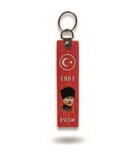 TPU Çift Taraflı Anahtarlık ATATÜRK (Çok Renkli)