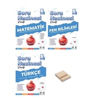 5. Sınıf Prestij Matematik Fen Bilimleri ve Türkçe Soru Hazinesi 3lü Set + Telefon Tutucu