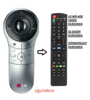 LG LA SERİSİ GRİ AN-MR 400 Smart YEDEK KUMANDASI