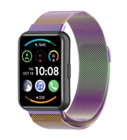 Huawei Watch Fit 2 Uyumlu Metal Mıknatıslı Kordon (Çok Renkli)
