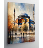 Kanvas Tablo Ayasofya Cami Çizimi