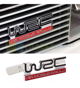 Wrc World Rally Ön Panjur Logo Izgara Vidalı Arma Amblem Metal