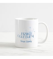 Fizik Öğretmeni Kupa Bardak (3. Tasarım) (Beyaz)