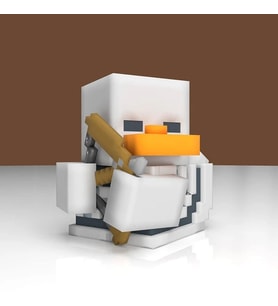Minecraft Skeleton Tubbz Lisanslı Cosplay Ördek Koleksiyon Figürü