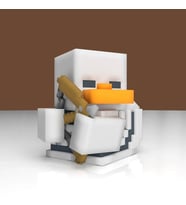 Minecraft Skeleton Tubbz Lisanslı Cosplay Ördek Koleksiyon Figürü