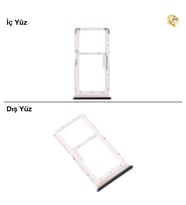 Note 8 Pro Sim Tepsisi Çiftli Siyah Çift Hatlı Dual Sim Sim Yeri Sim Kızağı Sim Kart Yuvası