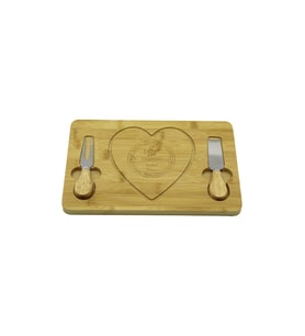 KALPLİ BIÇAK SAĞ-SOLAHŞAP BAMBU KAHVALTI PEYNİR SUNUM PANO2 BIÇAK=AHŞAP SAP19X29CM-1.5CM (5343)