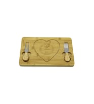 KALPLİ BIÇAK SAĞ-SOLAHŞAP BAMBU KAHVALTI PEYNİR SUNUM PANO2 BIÇAK=AHŞAP SAP19X29CM-1.5CM (5343)