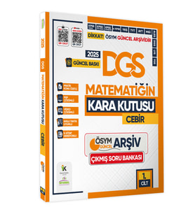 2025 DGS Matematik Kara Kutu 1.Cilt CEBİR ÖSYM Çıkmış Soru Bankası Konu Özetli Video/PDF Çözümlü