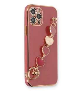 Pilelistore   iPhone 12 Pro Kılıf Esila Silikon - Kırmızı
