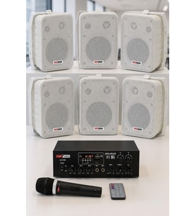 Lastvoice Soft Paket-4 Hoparlör Anfi Mikrofon Mağaza Ses Sistemi