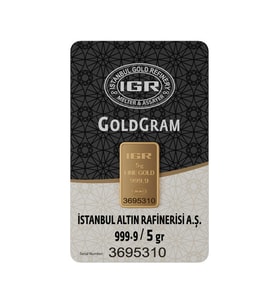 5 gr 999.9 IAR Gram Külçe Altın