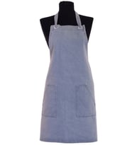Unisex Ayarlanabilir Açık Mavi Denim Şef Önlüğü